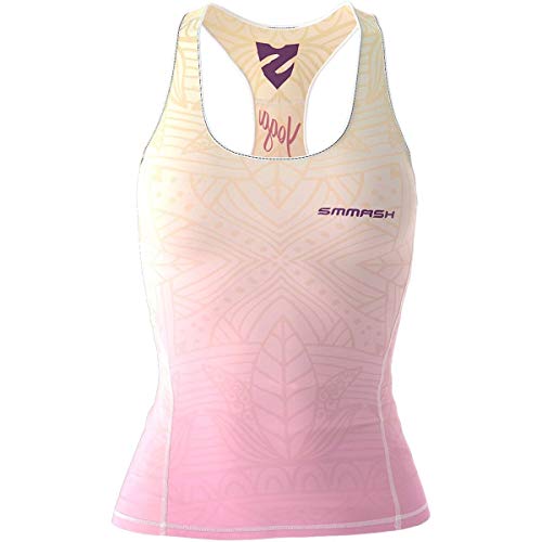 SMMASH Sport Top Damen Tanktop Trainingstop Atmungsaktiv Schnelltrockend Fitness Yoga Gym von SMMASH