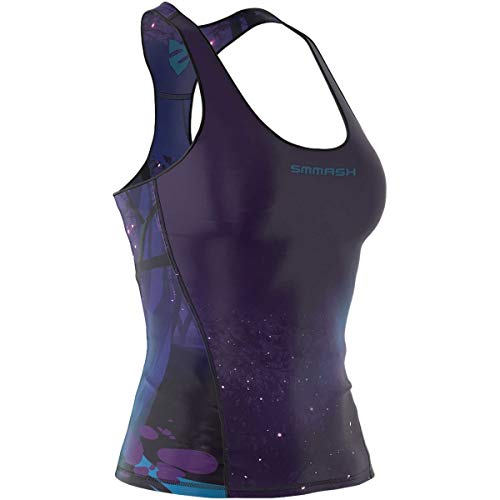 SMMASH Sport Top Damen Tanktop Trainingstop Atmungsaktiv Schnelltrockend Fitness Yoga Gym von SMMASH