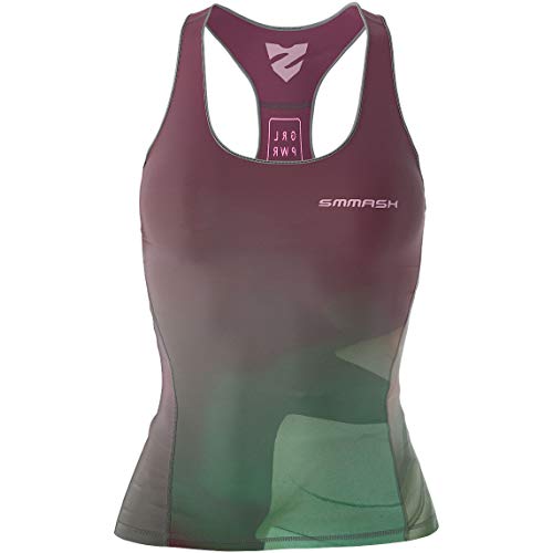 SMMASH Sport Top Damen Tanktop Trainingstop Atmungsaktiv Schnelltrockend Fitness Yoga Gym von SMMASH