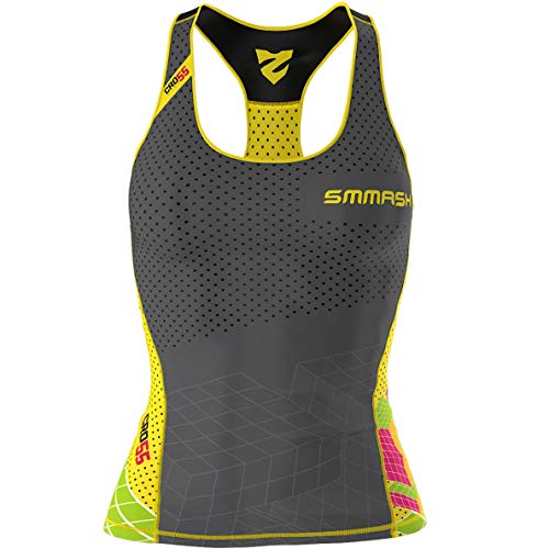 SMMASH Sport Top Damen Tanktop Trainingstop Atmungsaktiv Schnelltrockend Fitness Yoga Gym von SMMASH