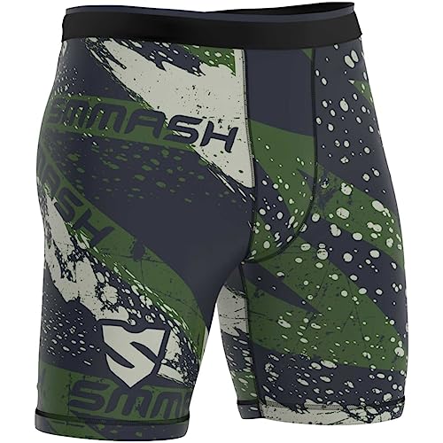 SMMASH Kompressionshose Herren Laufhose Kurz Leggings Sportleggings Für Männer Atmungsaktiv Second Skin Technologie Running Hose Leicht Sporthose von SMMASH