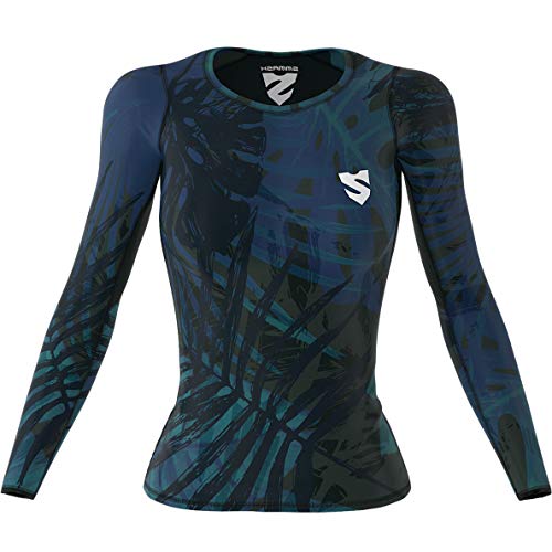 SMMASH Funktionsshirt Damen Kompressionsshirt Sportshirt Langarm Atmungsaktiv Second Skin Technologie Fitness Oberteil Outdoor von SMMASH