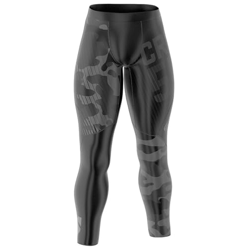 SMMASH Kompressionshose Herren Laufhose Lang Leggings Sportleggings Für Männer Atmungsaktiv Second Skin Technologie Running Hose von SMMASH