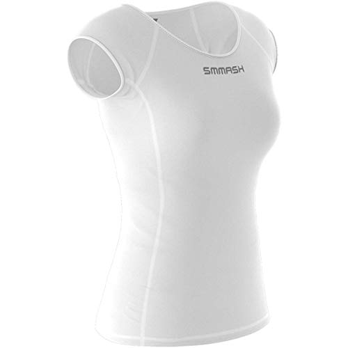 SMMASH Funktionsshirt Damen Kompressionsshirt Sportshirt Kurzarm Atmungsaktiv Second Skin Technologie Fitness Oberteil Outdoor von SMMASH