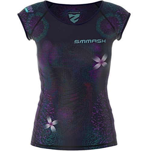 SMMASH Funktionsshirt Damen Kompressionsshirt Sportshirt Kurzarm Atmungsaktiv Second Skin Technologie Fitness Oberteil Outdoor von SMMASH