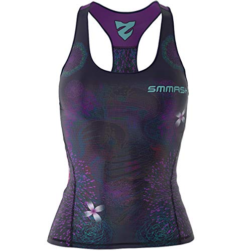 SMMASH Sport Top Damen Tanktop Trainingstop Atmungsaktiv Schnelltrockend Fitness Yoga Gym von SMMASH