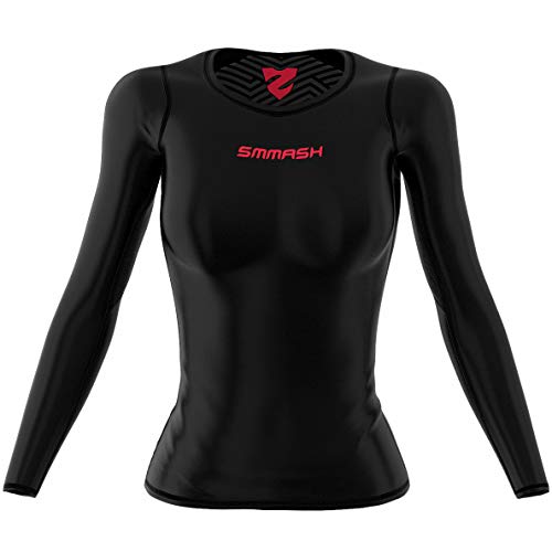 SMMASH Funktionsshirt Damen Kompressionsshirt Sportshirt Langarm Atmungsaktiv Second Skin Technologie Fitness Oberteil Outdoor von SMMASH