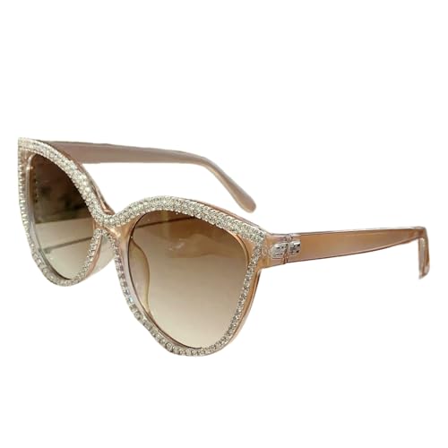 SMMZRF Sonnenbrille Damen-Sonnenbrille Mit Strasssteinen, Personalisierbar, Großer Rahmen, Uv-Schutz-Etwas-Mit Box SMMZRF Sonnenbrille Damen-Sonnenbrille Mit Strasssteinen, Personalisierbar, Großer Rahmen, Uv-Schutz-Etwas-Mit Box von SMMZRF