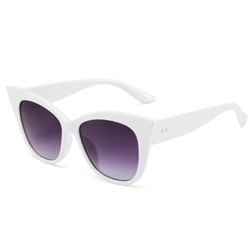 SMMZRF Sonnenbrille Mode Frauen Retro Sonnenbrille Herren -Dreieck Großer Rahmengradienten Uv400 -Brille-Weiß-Mit Box SMMZRF Sonnenbrille Mode Frauen Retro Sonnenbrille Herren -Dreieck Großer Rahmengradienten Uv400 -Brille-Weiß-Mit Box von SMMZRF