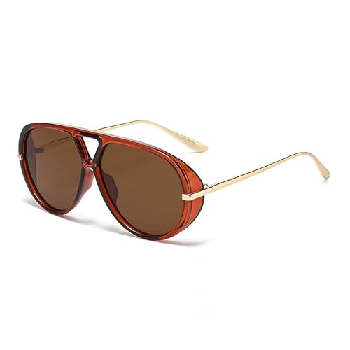 SMMZRF Sonnenbrille Oversized Retro Doppelbrücke Sonnenbrille Frauen Mode Outdoor Sonnenbrille Uv400 Brille-C2-Mit Box SMMZRF Sonnenbrille Oversized Retro Doppelbrücke Sonnenbrille Frauen Mode Outdoor Sonnenbrille Uv400 Brille-C2-Mit Box von SMMZRF
