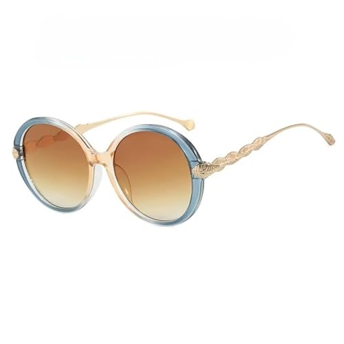 SMMZRF Sonnenbrille Retro Runde Rahmen Sonnenbrille Gradient Farbe Mode Damen Uv400 Brille-C1-Mit Box SMMZRF Sonnenbrille Retro Runde Rahmen Sonnenbrille Gradient Farbe Mode Damen Uv400 Brille-C1-Mit Box von SMMZRF