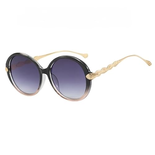 SMMZRF Sonnenbrille Retro Runde Rahmen Sonnenbrille Gradient Farbe Mode Damen Uv400 Brille-C2-Mit Box SMMZRF Sonnenbrille Retro Runde Rahmen Sonnenbrille Gradient Farbe Mode Damen Uv400 Brille-C2-Mit Box von SMMZRF