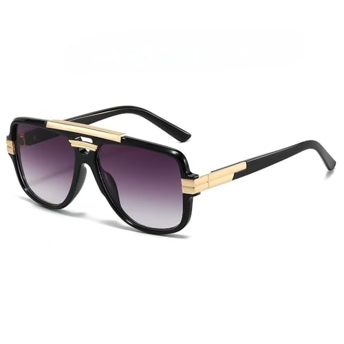 Sonnenbrille Herren Mode Retro Square Mirror Luxus -Gradient Sonnenbrille Uv400 Eyewear-C3-Mit Box Sonnenbrille Herren Mode Retro Square Mirror Luxus -Gradient Sonnenbrille Uv400 Eyewear-C3-Mit Box von SMMZRF