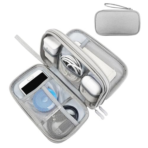 SMONT Kabel-Organizer für Reisen, Ladegerät, elektronische Tasche, Grau von SMONT