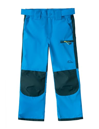 SMONTY Kinder Softshellhose mit Netzfutter Winddicht Wasserabweisend Atmungsaktiv Feuchtigkeitsableitend Schnelltrocknend und Verschleißfest Wanderhose Outdoor Sporthosen(BLAU 11-12) von SMONTY