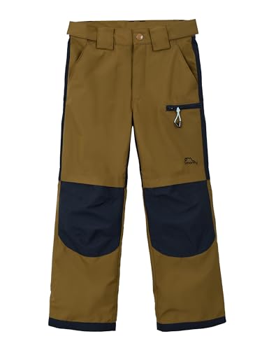 SMONTY Kinder Softshellhose mit Netzfutter Winddicht Wasserabweisend Atmungsaktiv Feuchtigkeitsableitend Schnelltrocknend und Verschleißfest Wanderhose Outdoor Sporthosen(Brown 9-10) von SMONTY