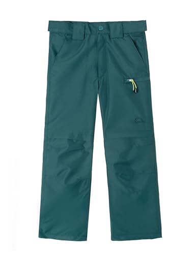 SMONTY Kinder Softshellhose mit Netzfutter Winddicht Wasserabweisend Atmungsaktiv Feuchtigkeitsableitend Schnelltrocknend und Verschleißfest Wanderhose Outdoor Sporthosen(Dark GRÜN 9-10) von SMONTY