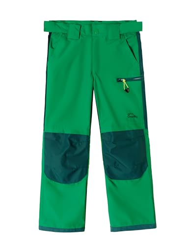 SMONTY Kinder Softshellhose mit Netzfutter Winddicht Wasserabweisend Atmungsaktiv Feuchtigkeitsableitend Schnelltrocknend und Verschleißfest Wanderhose Outdoor Sporthosen(GRÜN 7-8) von SMONTY