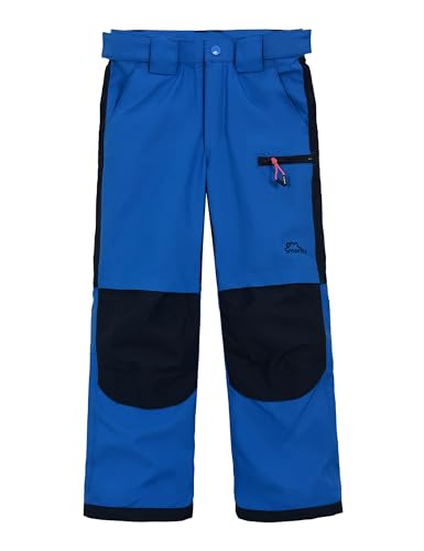 SMONTY Kinder Softshellhose mit Netzfutter Winddicht Wasserabweisend Atmungsaktiv Feuchtigkeitsableitend Schnelltrocknend und Verschleißfest Wanderhose Outdoor Sporthosen(ROYAL 9-10) von SMONTY