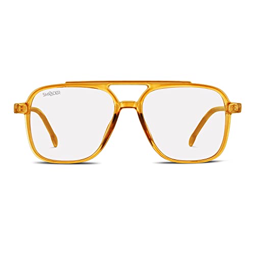 SMOODER Bildschirmbrille CORONADO Herren/Damen Blue Block Bildschirmfilter (TASTEFUL ORANGE) von SMOODER