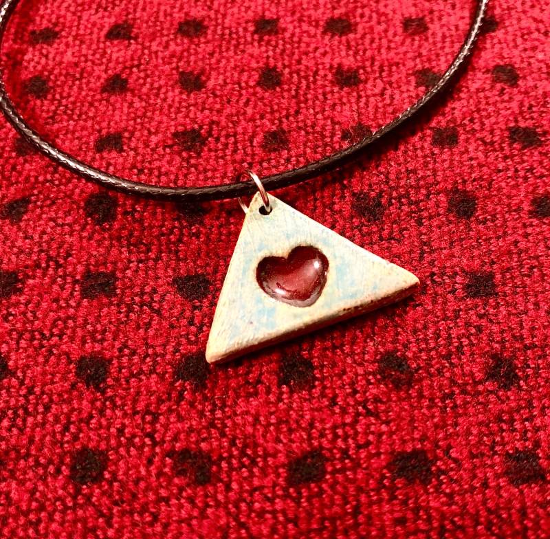 Keramikschmuck, Herzanhänger, Keramikzubehör, Keramikkette, Herzkette, Liebe, Herz, Schmuck, Liebesanhänger, Valentines von SMPersianArt