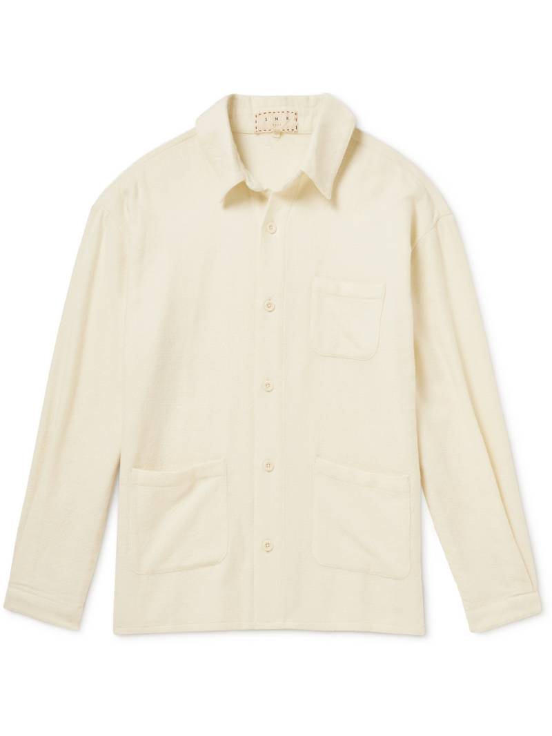 SMR DAYS - Mancora Wool Shirt - Men - Neutrals - M von SMR DAYS
