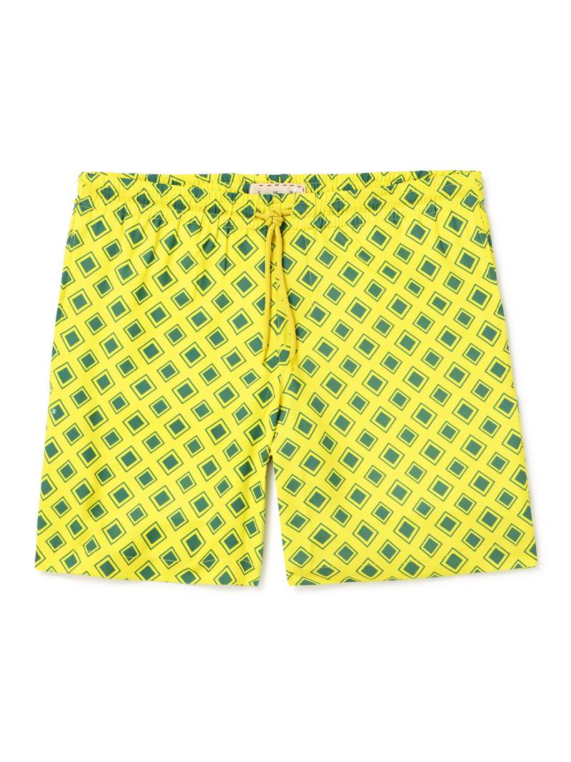 SMR DAYS - Porto Printed Shell Swim Shorts - Men - Yellow - S von SMR DAYS