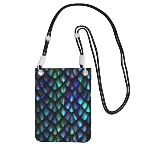 Kleine Umhängetasche, trägt eine Handytasche, diagonal magisches Muster, Mini-Schultertasche, Geldbörse, Smartphone-Geldbörse von SMSJTMWHN