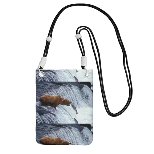 Kleine Umhängetasche, zum Tragen einer Handytasche, diagonal, Bärentapeten, Mini-Schultertasche, Geldbörse, Smartphone-Geldbörse Kleine Umhängetasche, zum Tragen einer Handytasche, diagonal, Bärentapeten, Mini-Schultertasche, Geldbörse, Smartphone-Geldbörse von SMSJTMWHN