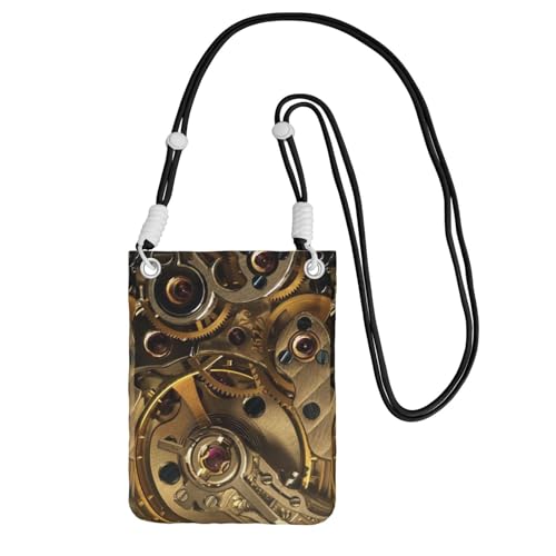 Kleine Umhängetasche, zum Tragen einer Handytasche, diagonal, Dampfmaschinen, Mini-Schultertasche, Geldbörse, Smartphone-Geldbörse von SMSJTMWHN