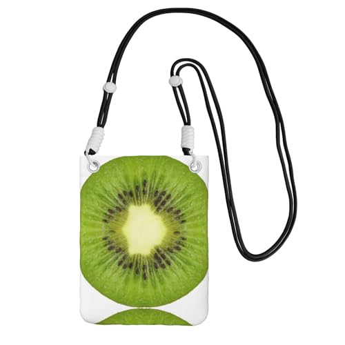 Kleine Umhängetasche, zum Tragen einer Handytasche, diagonal, Kiwi-Schlitz, Mini-Schultertasche, Geldbörse, Smartphone-Geldbörse von SMSJTMWHN