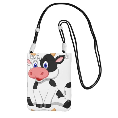 Kleine Umhängetasche, zum Tragen einer Handytasche, diagonal, Milchkuh, Mini-Schultertasche, Geldbörse, Smartphone-Geldbörse Kleine Umhängetasche, zum Tragen einer Handytasche, diagonal, Milchkuh, Mini-Schultertasche, Geldbörse, Smartphone-Geldbörse von SMSJTMWHN
