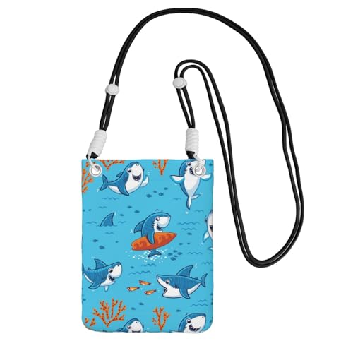 Kleine Umhängetasche, zum Tragen einer Handytasche, diagonal, Unterwasserwal, Mini-Schultertasche, Geldbörse, Smartphone-Geldbörse Kleine Umhängetasche, zum Tragen einer Handytasche, diagonal, Unterwasserwal, Mini-Schultertasche, Geldbörse, Smartphone-Geldbörse von SMSJTMWHN