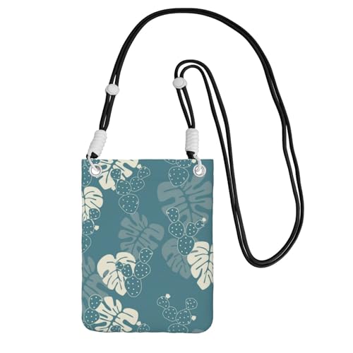Kleine Umhängetasche, zum Tragen einer Handytasche, diagonal, luxuriös, niedliche Blätter, Mini-Schultertasche, Geldbörse, Smartphone-Geldbörse Kleine Umhängetasche, zum Tragen einer Handytasche, diagonal, luxuriös, niedliche Blätter, Mini-Schultertasche, Geldbörse, Smartphone-Geldbörse von SMSJTMWHN