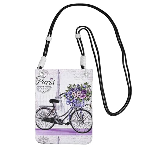 Kleine Umhängetasche, zum Tragen einer Handytasche, diagonal Liebe auf dem Fahrrad, Mini-Schultertasche, Geldbörse, Smartphone-Geldbörse Kleine Umhängetasche, zum Tragen einer Handytasche, diagonal Liebe auf dem Fahrrad, Mini-Schultertasche, Geldbörse, Smartphone-Geldbörse von SMSJTMWHN