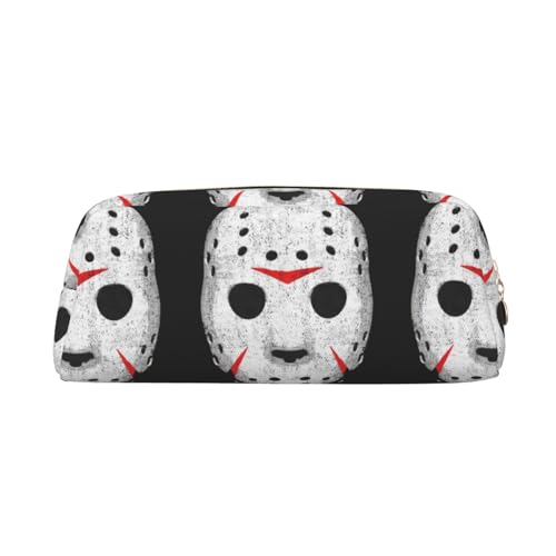 SMSJTMWHN Federmäppchen mit Horror-Totenkopf-Aufdruck, geräumiges und stilvolles Federmäppchen mit Reißverschluss von SMSJTMWHN