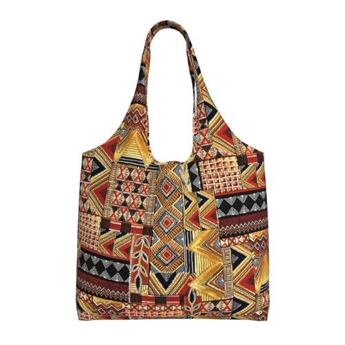 SMSJTMWHN Wiederverwendbare Einkaufstasche für die Küche, afrikanisches Textil, Patchwork, Segeltuch, ästhetisch, wiederverwendbar, Schultertasche für Fitnessstudio, Reisen, Arbeit SMSJTMWHN Wiederverwendbare Einkaufstasche für die Küche, afrikanisches Textil, Patchwork, Segeltuch, ästhetisch, wiederverwendbar, Schultertasche für Fitnessstudio, Reisen, Arbeit von SMSJTMWHN