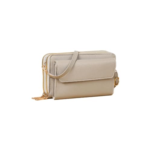 1 Stück Umhängetasche Geldbörse Handytasche Handtasche Crossbody Taschen Leder Crossbody Schultertasche Brieftasche Abendtasche Multifunktionstasche mit Reißverschluss für Frauen Mädchen von SMTCM