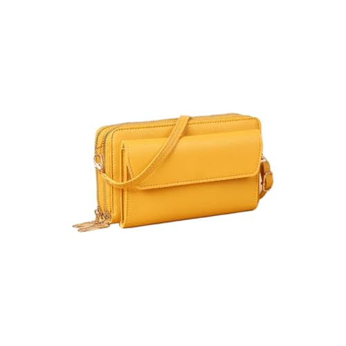 1 Stück Umhängetasche Geldbörse Handytasche Handtasche Crossbody Taschen Leder Crossbody Schultertasche Brieftasche Abendtasche Multifunktionstasche mit Reißverschluss für Frauen Mädchen von SMTCM