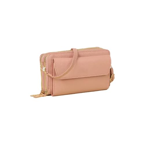 1 Stück Umhängetasche Geldbörse Handytasche Handtasche Crossbody Taschen Leder Crossbody Schultertasche Brieftasche Abendtasche Multifunktionstasche mit Reißverschluss für Frauen Mädchen von SMTCM