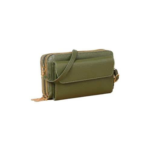 1 Stück Umhängetasche Geldbörse Handytasche Handtasche Crossbody Taschen Leder Crossbody Schultertasche Brieftasche Abendtasche Multifunktionstasche mit Reißverschluss für Frauen Mädchen von SMTCM