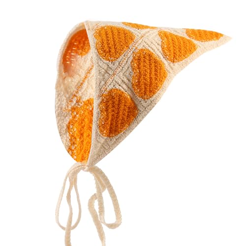 2 Stück Häkel Bandana Damen Gestrickt Stirnbänd Dreieck Kopftücher Turban Blume Haarschal Boho Haarband Haarreifen Handgemachte Haarschmuck Dreieckstuch Floral Hair Headwrap für Mädchen Frauen von SMTCM