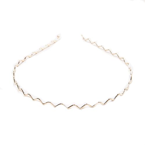 3 Stück Haarreif Metall Schmal Welle Haarband Dünner Haarreifen Hochzeit Brautstirnband Metallisch Wellige Weihnachts Haarschmuck Rutschfest Haarbänder für Damen Mädchen Outdoor Sports Make-up von SMTCM