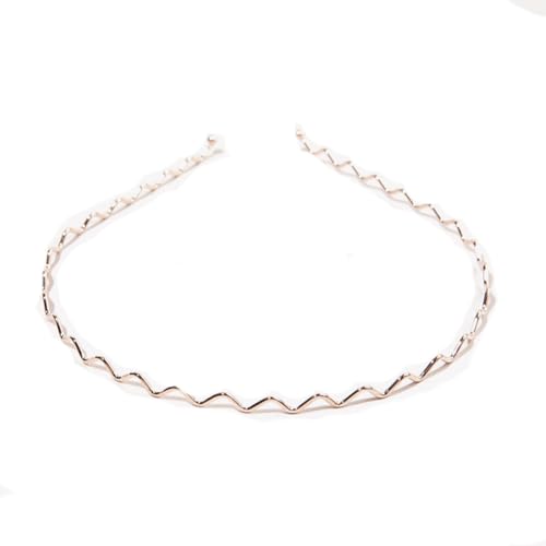 3 Stück Haarreif Metall Schmal Welle Haarband Dünner Haarreifen Hochzeit Brautstirnband Metallisch Wellige Weihnachts Haarschmuck Rutschfest Haarbänder für Damen Mädchen Outdoor Sports Make-up von SMTCM