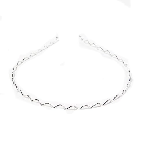 3 Stück Haarreif Metall Schmal Welle Haarband Dünner Haarreifen Hochzeit Brautstirnband Metallisch Wellige Weihnachts Haarschmuck Rutschfest Haarbänder für Damen Mädchen Outdoor Sports Make-up von SMTCM