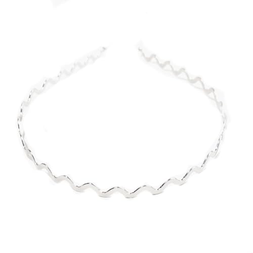 3 Stück Haarreif Metall Schmal Welle Haarband Dünner Haarreifen Hochzeit Brautstirnband Metallisch Wellige Weihnachts Haarschmuck Rutschfest Haarbänder für Damen Mädchen Outdoor Sports Make-up von SMTCM