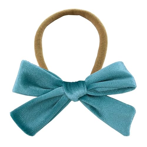 6 Stück Baby Stirnbänder Samt Haarband Kinder Schleifen Babyschmuck Haarschleife Mädchen Headband Neugeborene Headwrap Haargummi mit Schleife Haarschmuck für Kleinkind Geburtstag Weihnachten von SMTCM
