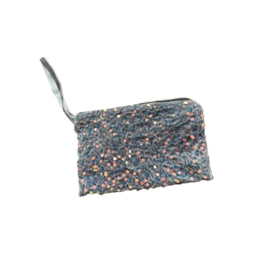 Handtasche 1 Stück Pailletten Kosmetiktasche Kulturbeutel Kulturtasche Toiletry Bag Aufbewahrungstasche Mäppchen Tragbare Taschen Reißverschluss Tasche für Mädchen Teenager Frauen Reisen von SMTCM