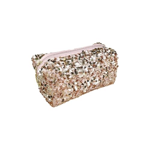 Kosmetiktasche 1 Stück Kulturbeutel Kulturtasche Toiletry Bag Aufbewahrungstasche Mäppchen Tragbare Taschen Pailletten Reißverschluss Organizer Tasche für Frauen Handtasche Geldbörse von SMTCM