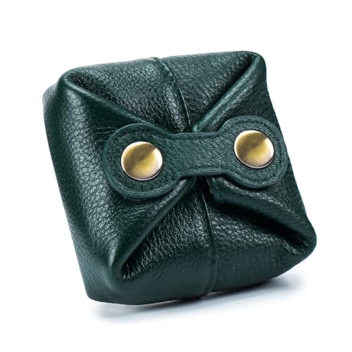 Münzbörse Leder Minigeldbörse Lippenstifttasche Echtleder Kleingeldbörse Mini Reise Organisator Tasche Tragbare Make up Kosmetiktasche Aufbewahrungstasche Geldbeutel Münzbeutel Schmuckbeutel von SMTCM